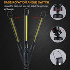 Portable USB Rechargeable COB LED Work Light Magnetic Utility Lamp for Camping and Repairs