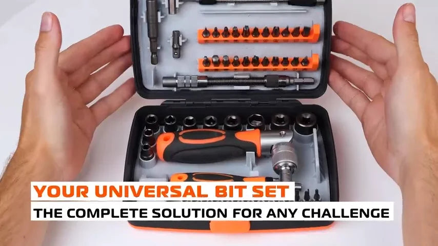 68-in-1 Precision Screwdriver Set with 60 Magnetic Bits and Portable Storage Case