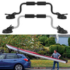 Kayak Loading Assist Roller Aluminum Alloy Roof Loader with Foam Padding and Suction Cup Mounts