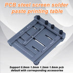 CNC Solder Paste Stencil Fixture with Adjustable PCB Holder for Double-Sided SMT