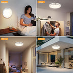 Portable Rechargeable LED Ceiling Light with Motion Sensor and Remote 5000mAh Battery for Hallway Closet