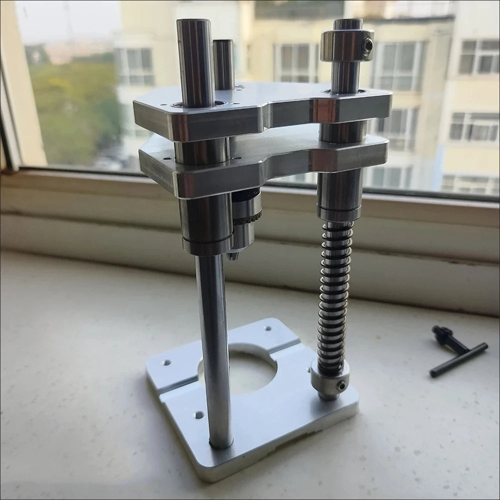 Portable Drill Guide Jig Adjustable Woodworking Straight Hole Drilling Locator Tool