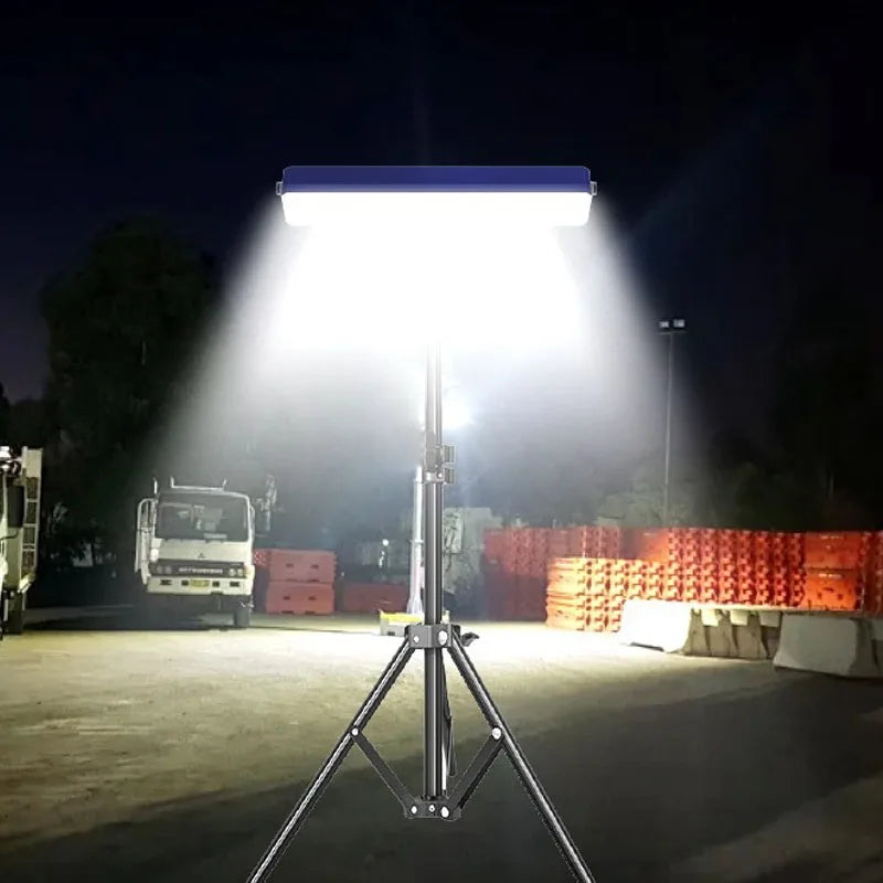 Rechargeable Solar LED Work Light with Magnet and Hook Waterproof Portable Camping Lantern