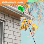 Telescopic Gutter Cleaning Brush with Extendable Pole 400cm for Roofs, Gutters, and Drains