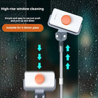 Double-Sided Magnetic Glass Cleaner with Adjustable 5-35mm Telescopic Rod