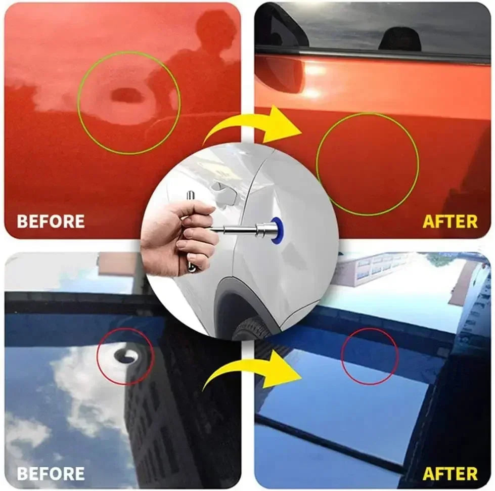 Car Dent Puller Repair Tool Kit M10 Aluminum Alloy T-Bar Slide Puller for Paintless Dent Removal