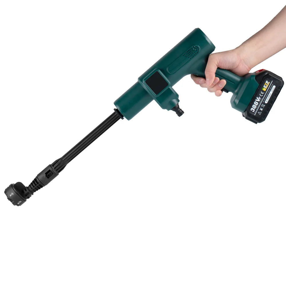Rechargeable 200 Bar Water Spray Gun with 6-in-1 Nozzle and 5m Hose