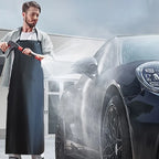 Heavy Duty PVC Waterproof Apron with Sleeves 77cm x 105cm for Kitchen Workshop Cleaning