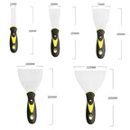 Stainless Steel Drywall Taping Knife Set 5PCS Flexible Blade Wall Repair Tools 6 to 14 Inch
