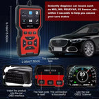 Portable OBD2 Code Reader with Live Data Display USB Powered Car Diagnostic Tool