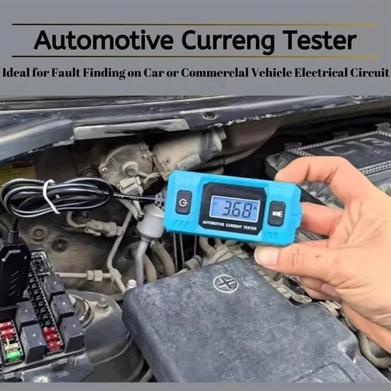 Portable Car Fuse Current and Leakage Tester with LCD Display Automotive Electrical Diagnostic Tool