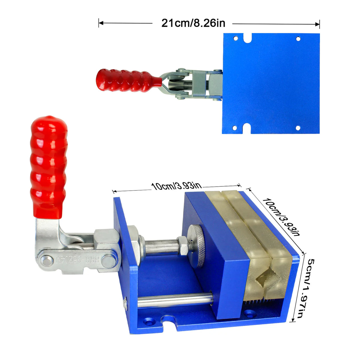 Golf Club Shaft Clamp Vise Grip Replacement Tool with Quick Adjust Handle and Rubber Jaws