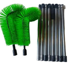 Telescopic Gutter Cleaning Brush with Extendable Pole 400cm for Roofs, Gutters, and Drains