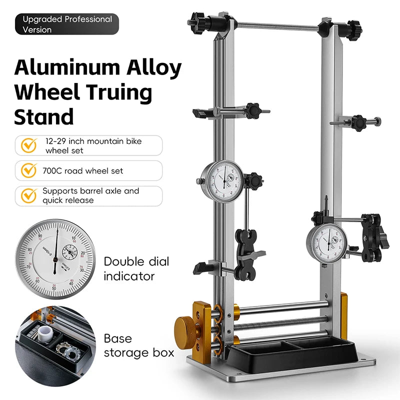 Bicycle Wheel Truing Stand Professional Aluminum Alloy Rim Calibration and Correction Tool