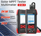 Rechargeable Solar Panel Tester with 3.2 Inch Display and MPPT Curve Analysis for Photovoltaic System Testing