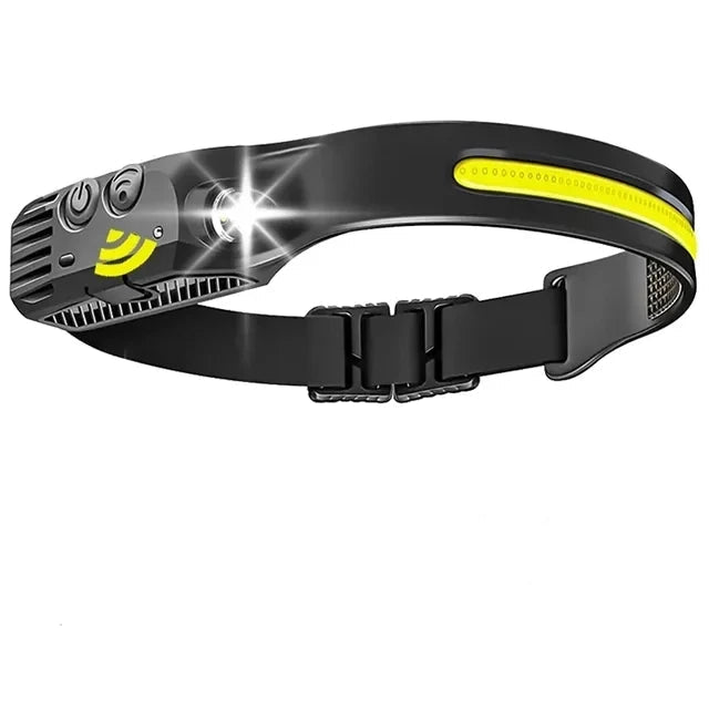 USB Rechargeable LED COB Sensor Headlamp White Light Head Torch Work Lamp Outdoor Waterproof Camping Fishing Lantern Headlight