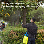 5L Portable Water Pressure Sprayer with Adjustable Strap and Dual Spray Nozzle for Gardening