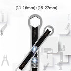Heavy Duty Adjustable Spanner Set 5-19mm & 5-27mm Double End Rotating Flexible Wrench for Automotive Repair