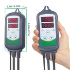 Smart WIFI Temperature and Humidity Controller Set with Dual Relay Control and Digital Display