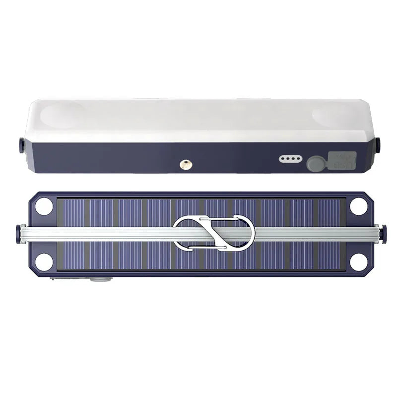 Rechargeable Solar LED Work Light with Magnet and Hook Waterproof Portable Camping Lantern