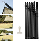 Adjustable Carbon Fiber Tarp Pole Lightweight Telescopic 5-Section Canopy and Awning Support