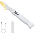 Rechargeable Electric Butter Knife Stainless Steel Blade USB Type-C Charging White