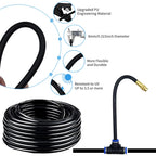Universal 20M Automatic Irrigation Sprinkler Kit, Rotating Copper Nozzle for Garden & Balcony Watering
