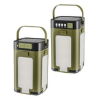 2-in-1 Foldable Camping Lantern and Power Bank Rechargeable LED Light with Handle for Hiking