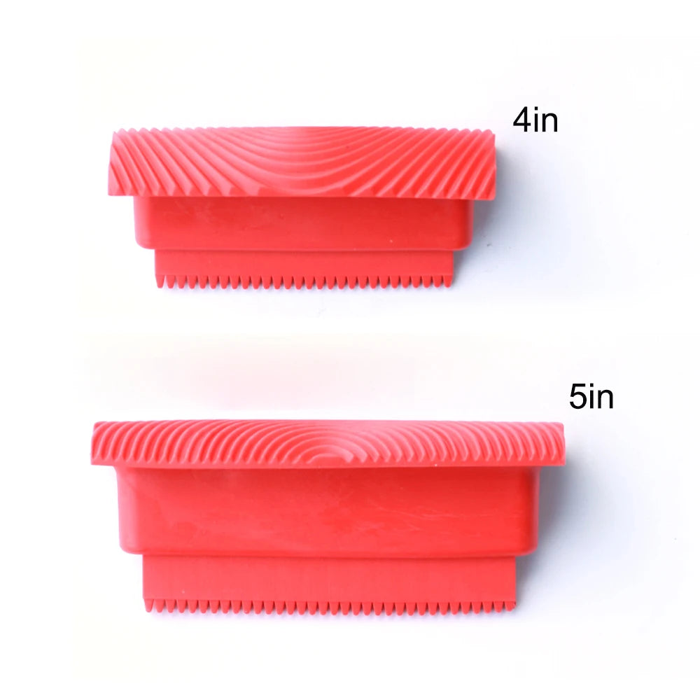 Reusable Wood Grain Paint Roller with Handle Decorative Texture Tool for DIY Home Projects