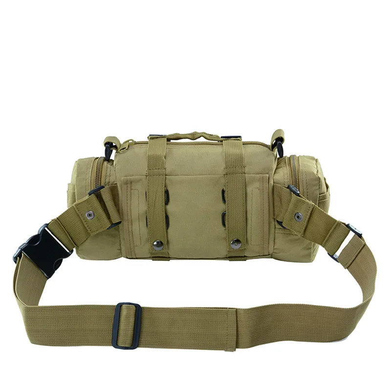 Multi Function Tactical Waist Bag Waterproof Nylon Outdoor Utility Pack for Hiking Camping and Sports