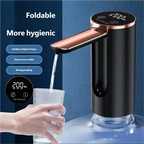 Smart Rechargeable Water Bottle Pump with LED Display Touch Control 1200mAh and Preset Dispensing Modes