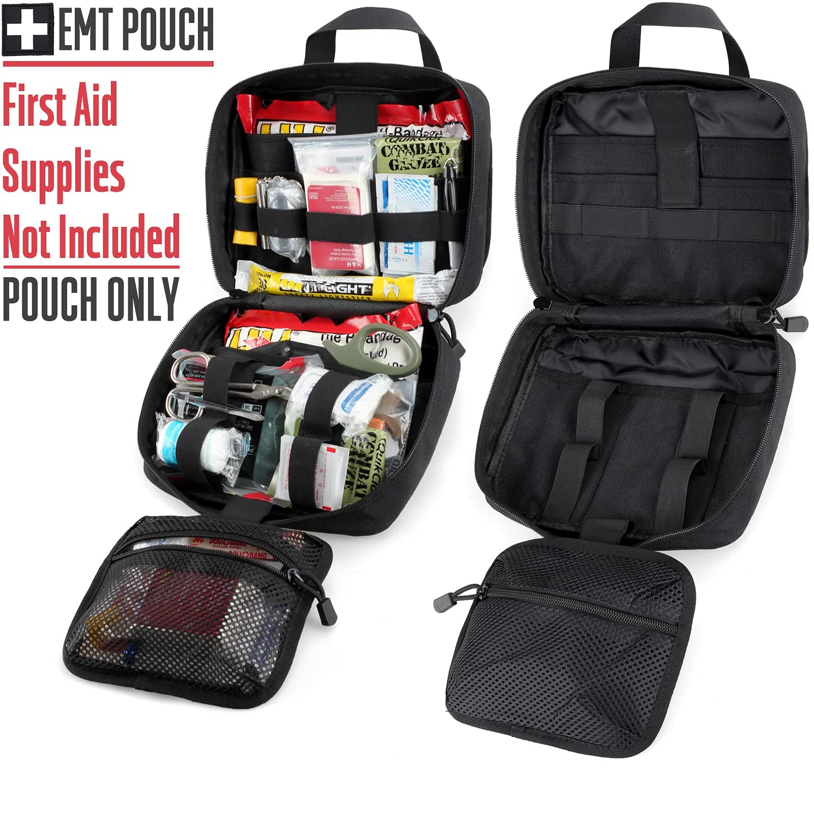 Large Capacity Molle Tactical Utility Pouch with Quick Release Multi Compartment Storage Bag