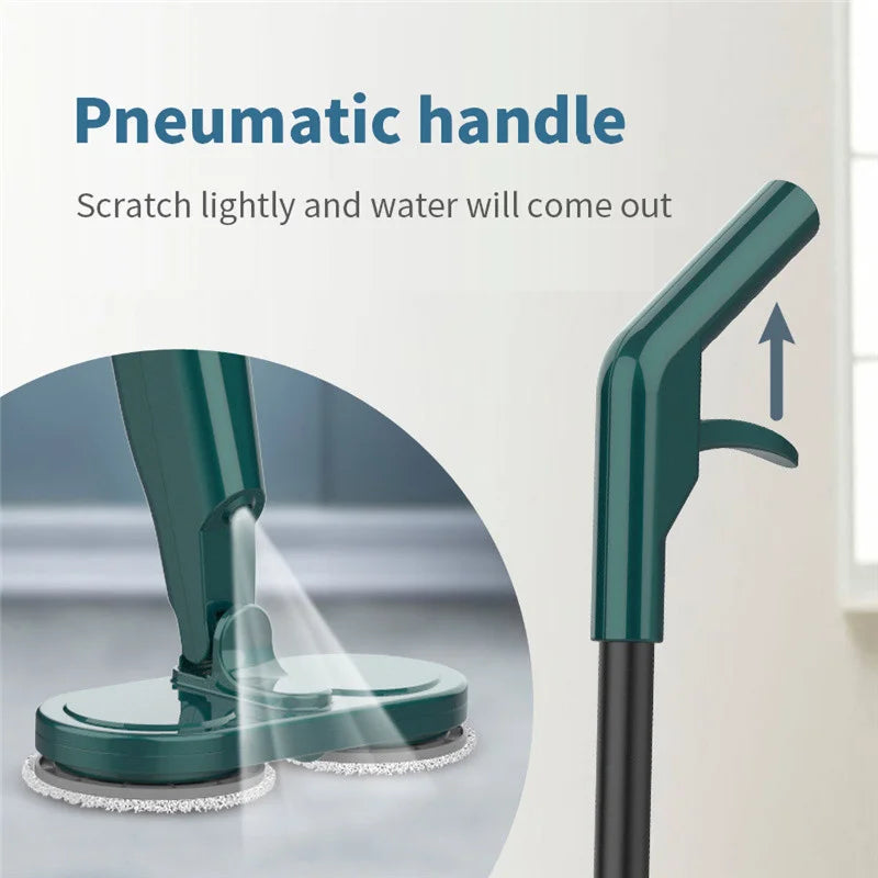 Wireless Electric Mop with Sprayer and Self-Spin Function, Cordless Floor Cleaner