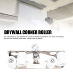 Stainless Steel Drywall Inside Corner Roller with PTFE Wheels and Threaded Adapter for Wall Taping and Finishing