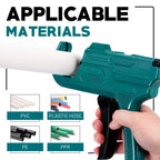 Professional 2-Piece PVC and Plastic Pipe Cutter with Precision Deburring Tool