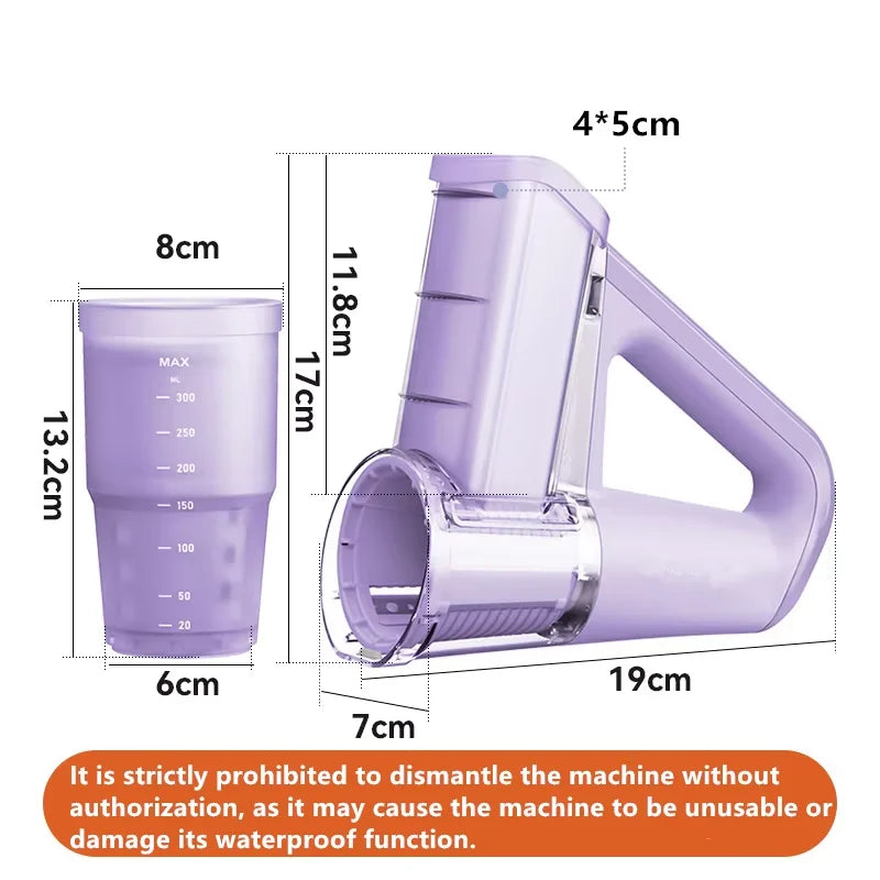 Portable Electric Cheese Grater Salad Maker 40W with 4 Stainless Steel Blades Vegetable Slicer