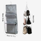Hanging Closet Organizer 6 Pocket Storage Bag for Handbags Accessories and Sundries