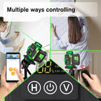 Rechargeable 16 Line Laser Level with APP Remote, Power Display and Adjustable Tripod
