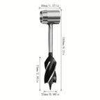 Heavy Duty Wood Drill Auger Bit with Four Blade Support Design for Carpentry and Outdoor Use