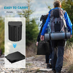 Portable Folding Camping Toilet with Storage Bag and Waste Bags for Camping Hiking RV Travel