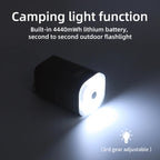 Compact 2-in-1 Portable Inflator Pump with LED Camping Light Rechargeable Outdoor Travel Accessory