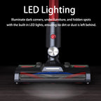 2-in-1 Cordless Wet Dry Vacuum Cleaner with Water Tank Portable Stick Handheld Cleaner for Home Floors Carpet