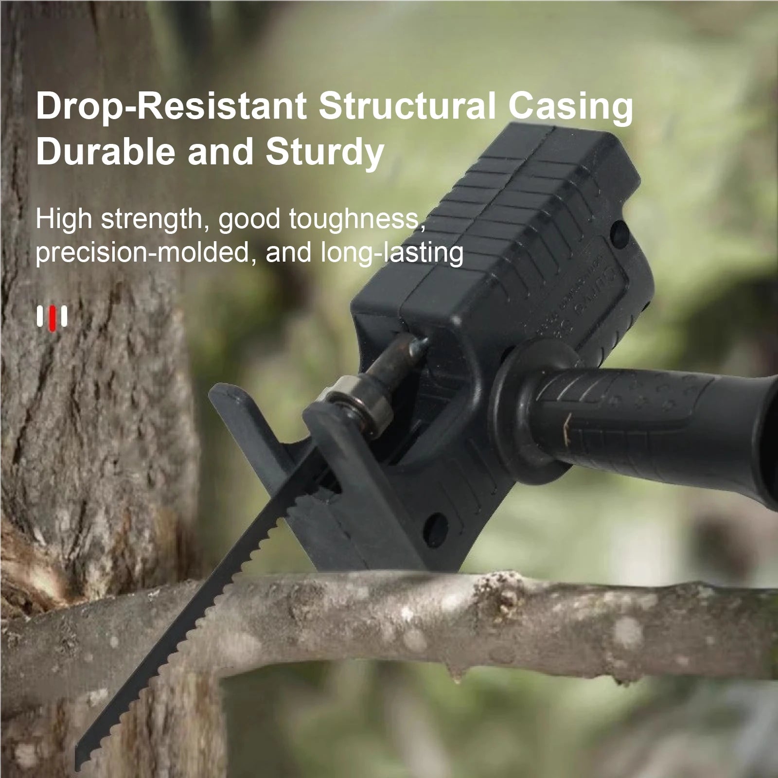 Drill to Reciprocating Saw Adapter Kit with Quick Release Chuck and 3 Saw Blades