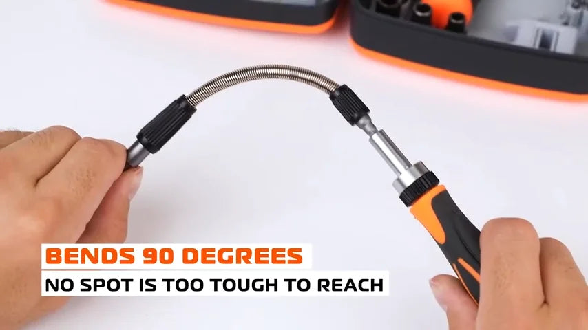 68-in-1 Precision Screwdriver Set with 60 Magnetic Bits and Portable Storage Case