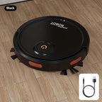 Cordless Automatic Robot Vacuum Cleaner with USB Rechargeable Battery and Brush for Hard Floors