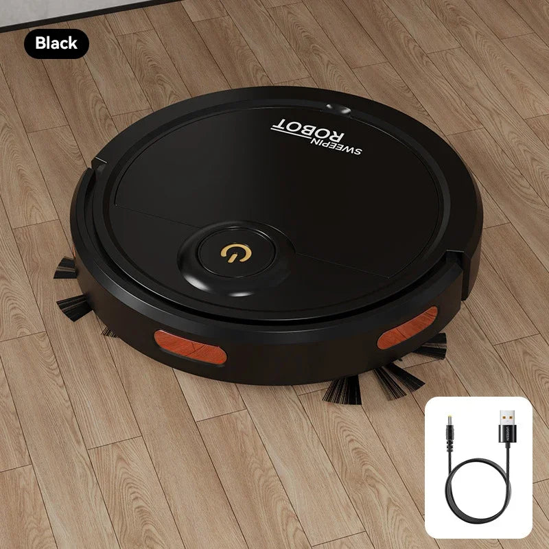 Cordless Automatic Robot Vacuum Cleaner with USB Rechargeable Battery and Brush for Hard Floors