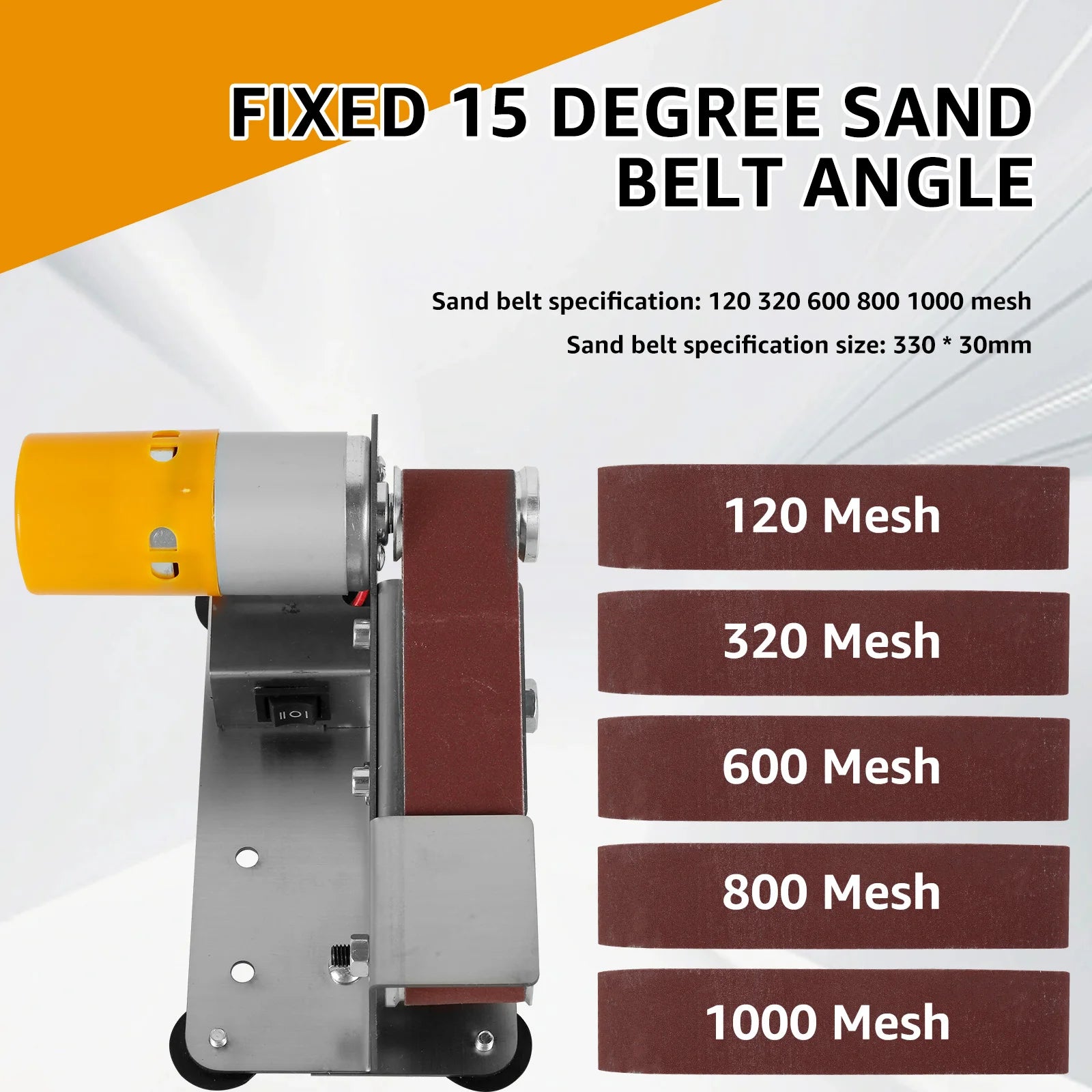 Adjustable Mini Belt Sander Grinder Electric Multifunction Tool Sharpener Polisher