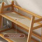 2 Tier Bamboo Spice Rack Kitchen Counter Storage Shelf Coffee Bar Organizer