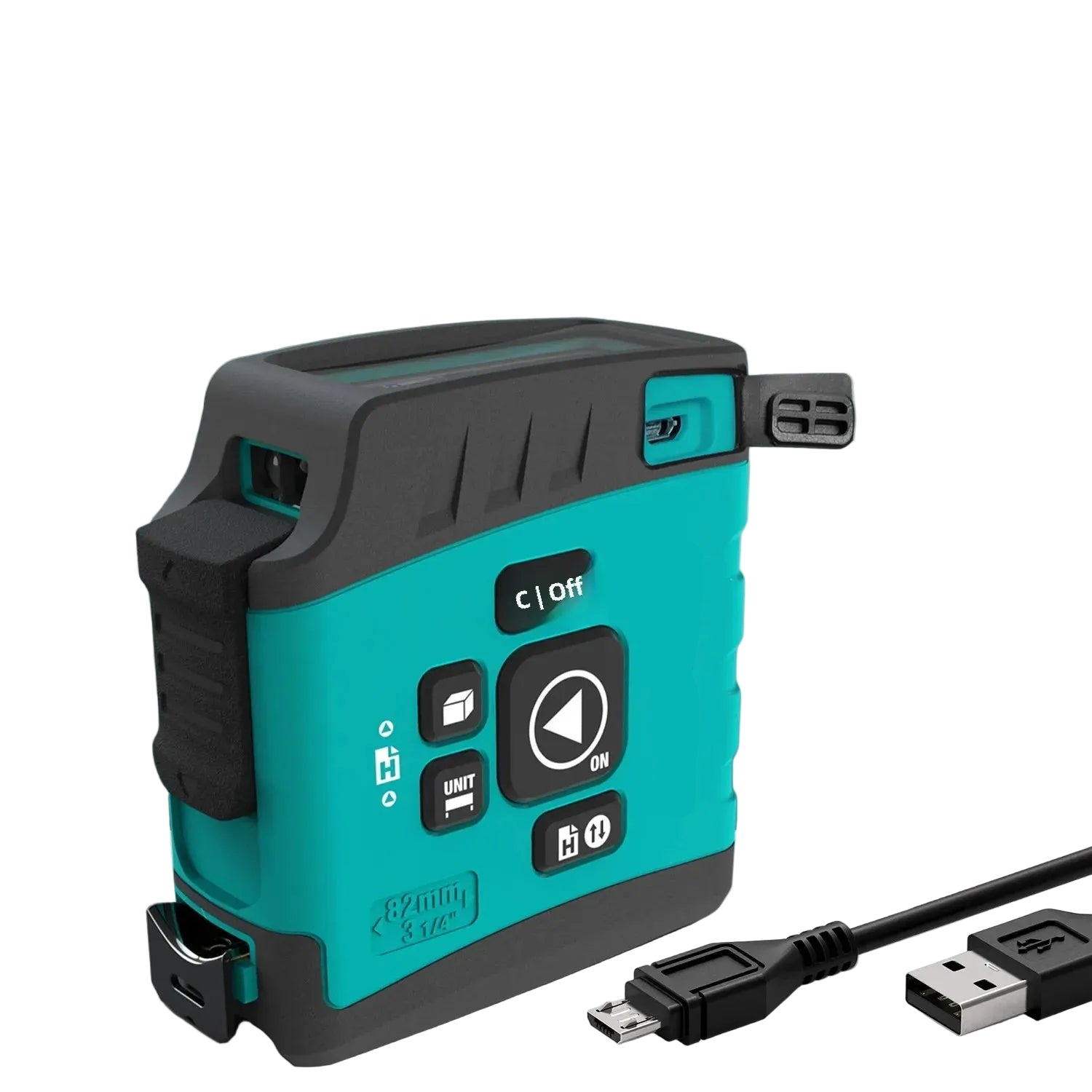 Portable 3-in-1 Laser Tape Measure 40m Range with Bluetooth Digital Display and 5m Steel Tape