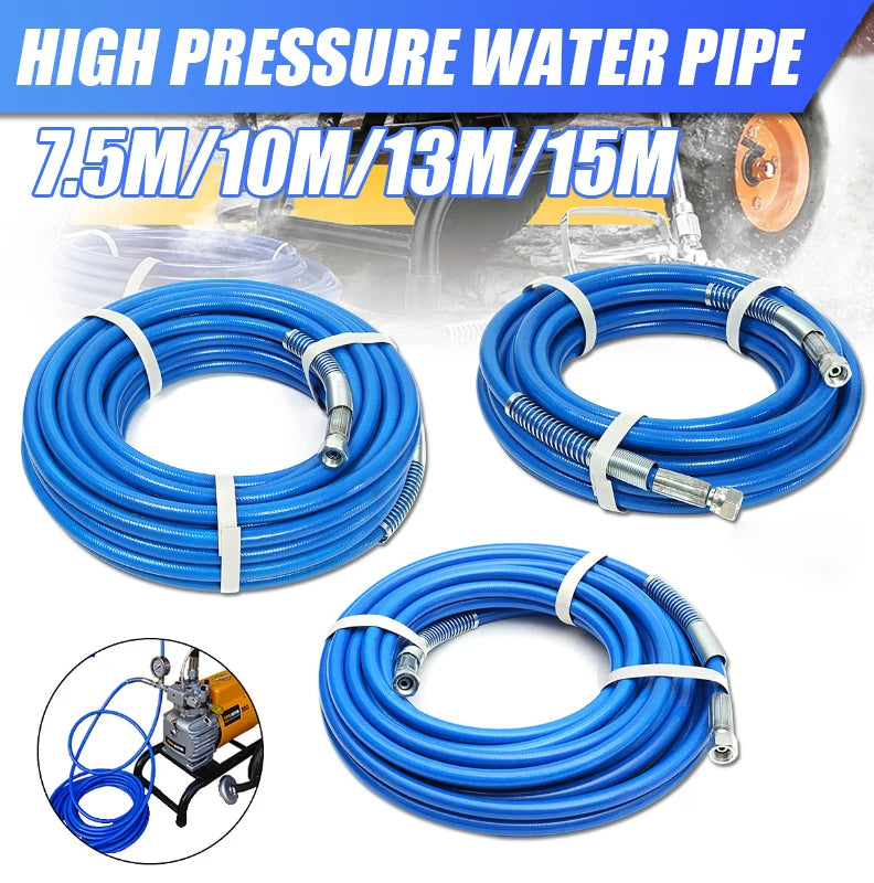 High Pressure Airless Paint Sprayer Hose with Spray Gun 5m Flexible Cleaning Pipe